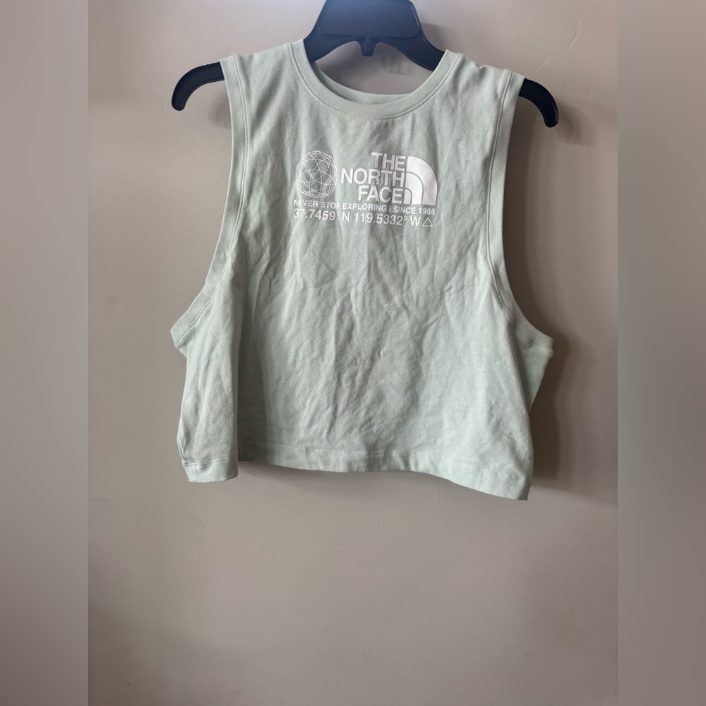 The North Face Women's Sleeveless Tank Top- Green Mist